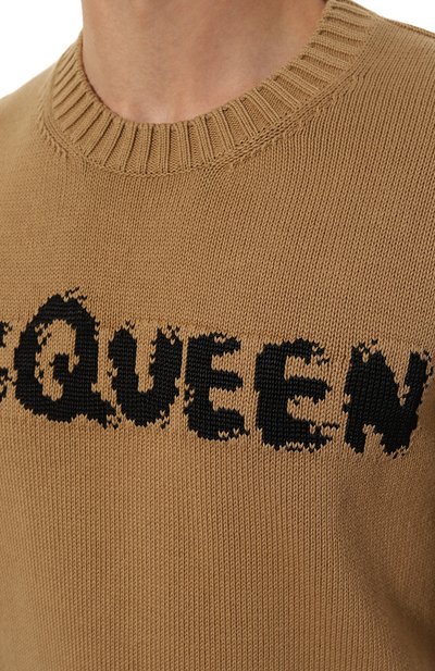 Хлопковый свитер ALEXANDER MCQUEEN, арт. 626454Q1WZL, фото 5