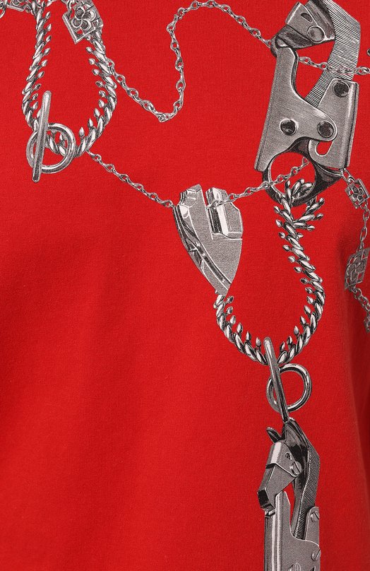 Хлопковая футболка Burberry 8088218 Красный  8088218 Фото 5