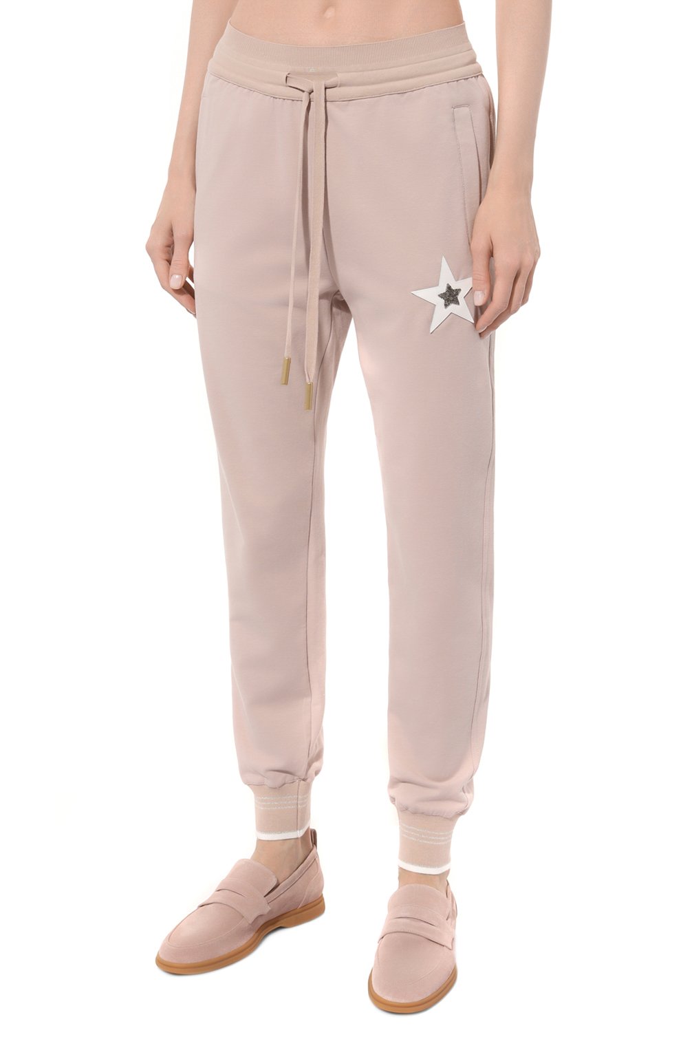 Хлопковые джоггеры LORENA ANTONIAZZI, арт. PA96AP/9999, фото 3