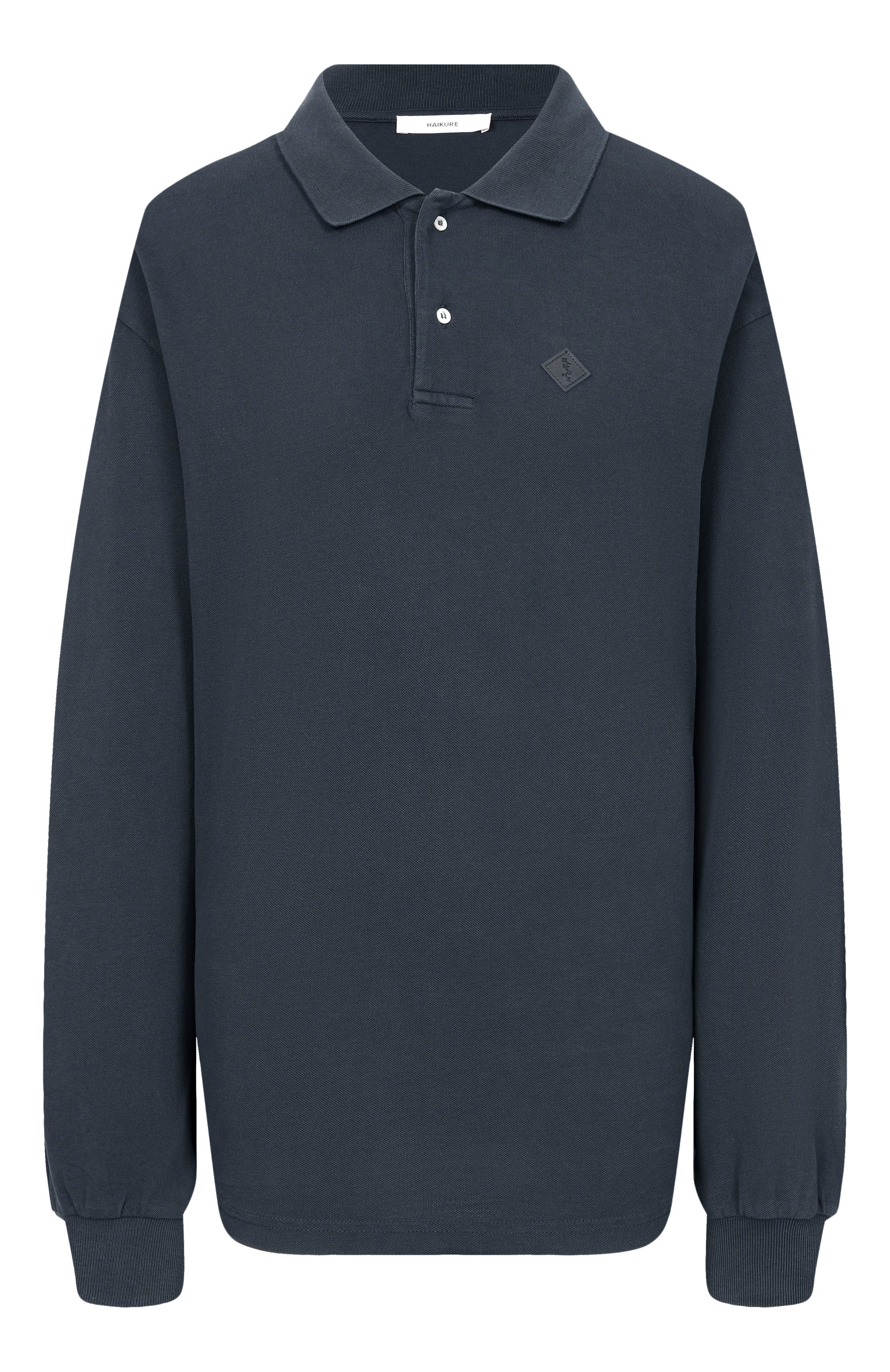 Хлопковое поло HAIKURE темно-синего цвета по цене 31650 руб., арт. HEW54141TP003PX/FREDDIE, фото 1 Хлопковое поло HAIKURE, арт. HEW54141TP003PX/FREDDIE, фото 1