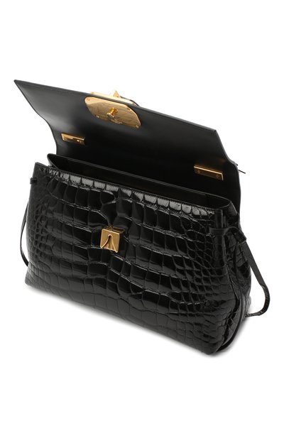 Сумка v-ring medium из кожи аллигатора VALENTINO, арт. RW0B0E13/WEU/AMIS, фото 4