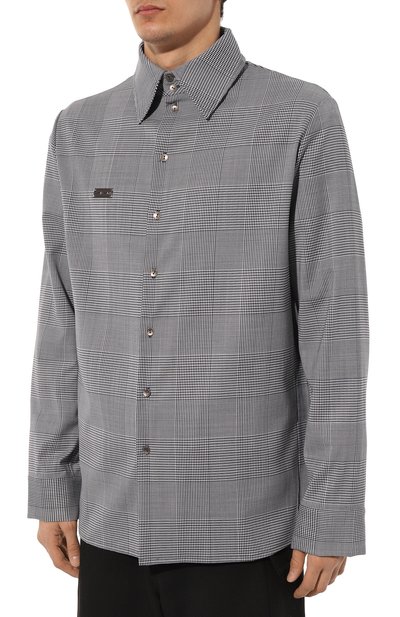 Шерстяная рубашка WHO_AM, арт. MS2-SV238-BLU, фото 3