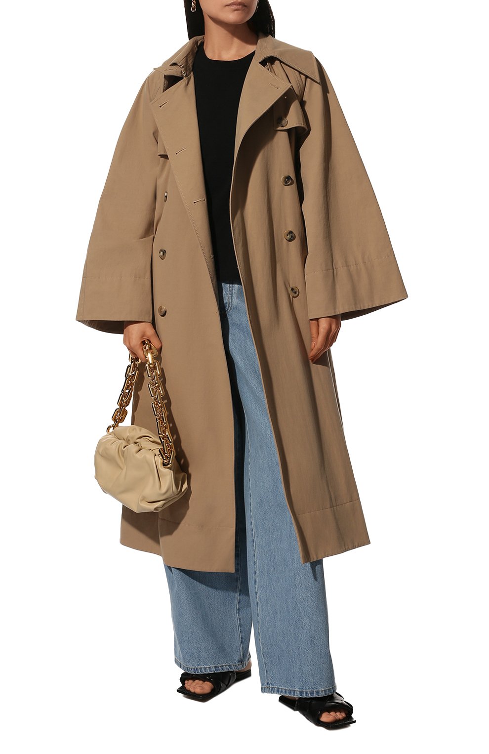 Хлопковая футболка BOTTEGA VENETA черного цвета по цене 39950 руб., арт. 649060/VF1U0, фото 2 Хлопковая футболка BOTTEGA VENETA, арт. 649060/VF1U0, фото 2