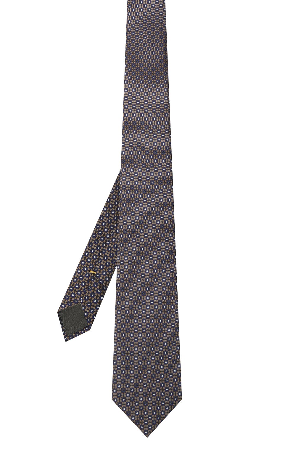 Шелковый галстук CANALI коричневого цвета по цене 12700 руб., арт. 18/HJ03073, фото 2 Шелковый галстук CANALI, арт. 18/HJ03073, фото 2