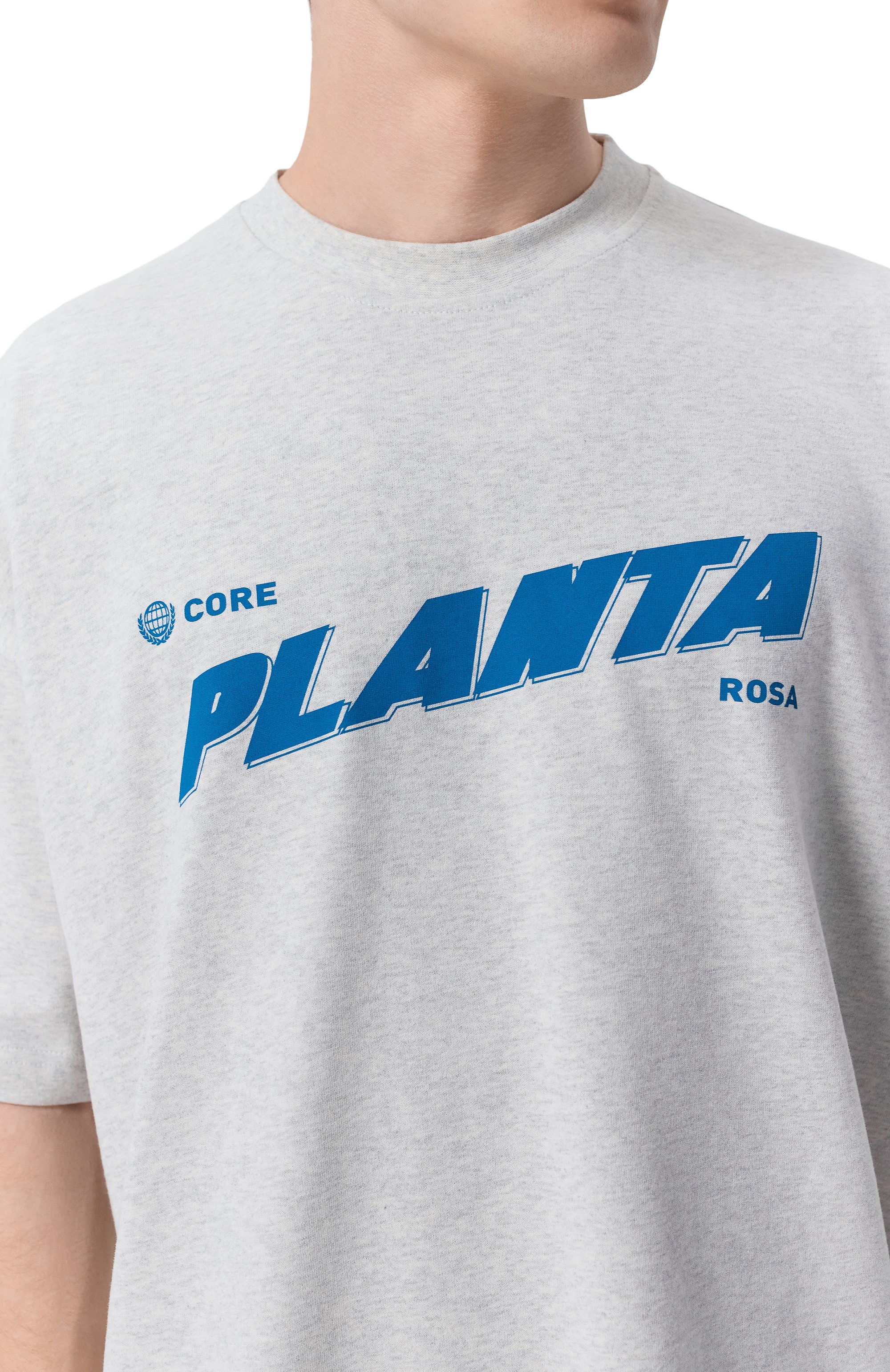 Хлопковая футболка PLANTA ROSA, арт. PR/T01/BLUE-CORRESPONDECE/220VELVET, фото 6