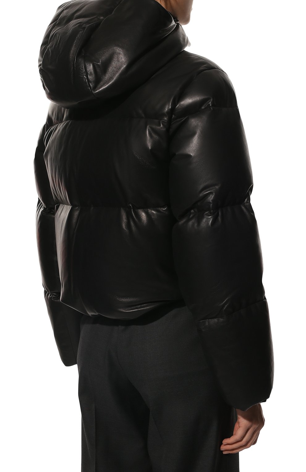 Кожаный пуховик PRADA, арт. 58A090-08P-F0002, фото 4