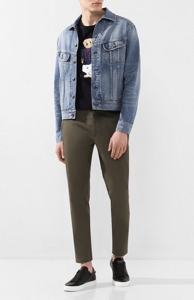 Хлопковая футболка RALPH LAUREN темно-синего цвета по цене 68950 руб., арт. 790786266, фото 2 Хлопковая футболка RALPH LAUREN, арт. 790786266, фото 2