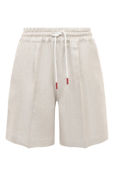 Женские льняные шорты KITON, арт. D55115H08442