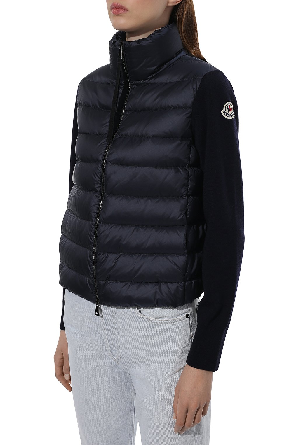 Пуховая куртка MONCLER темно-синего цвета по цене 72100 руб., арт. F2-093-9B511-00-A9018, фото 3 Пуховая куртка MONCLER, арт. F2-093-9B511-00-A9018, фото 3