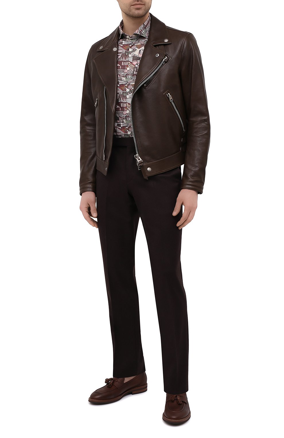 Кожаные лоферы BRUNELLO CUCINELLI, арт. MZUCSLK898, фото 2