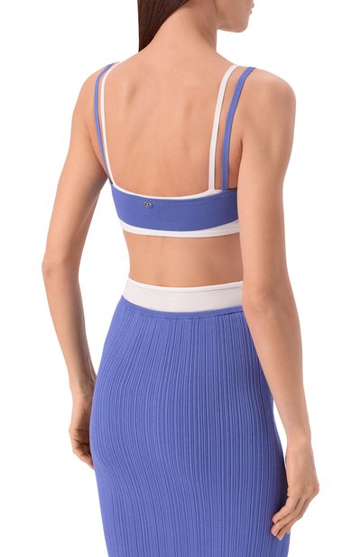 Топ из вискозы DIESEL синего цвета по цене 14250 руб., арт. A20831/0WICK, фото 4 Топ из вискозы DIESEL, арт. A20831/0WICK, фото 4