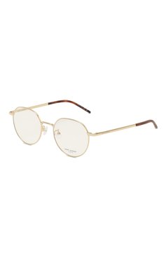 Женские оправа SAINT LAURENT золотого цвета, арт. SL 647/F 003 | Фото 1 (Нос: Не проставлено; Региональные ограничения белый список (Axapta Mercury): Не проставлено; Материал: Металл; Кросс-КТ: Оправы-унисекс; Тип очков: Оправа; Очки форма: Круглые; Оптика Гендер: оптика-унисекс)