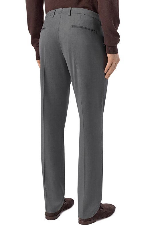 Шерстяные брюки Berwich ZIP/1/ZG1456X Серый  ZIP/1/ZG1456X Фото 4