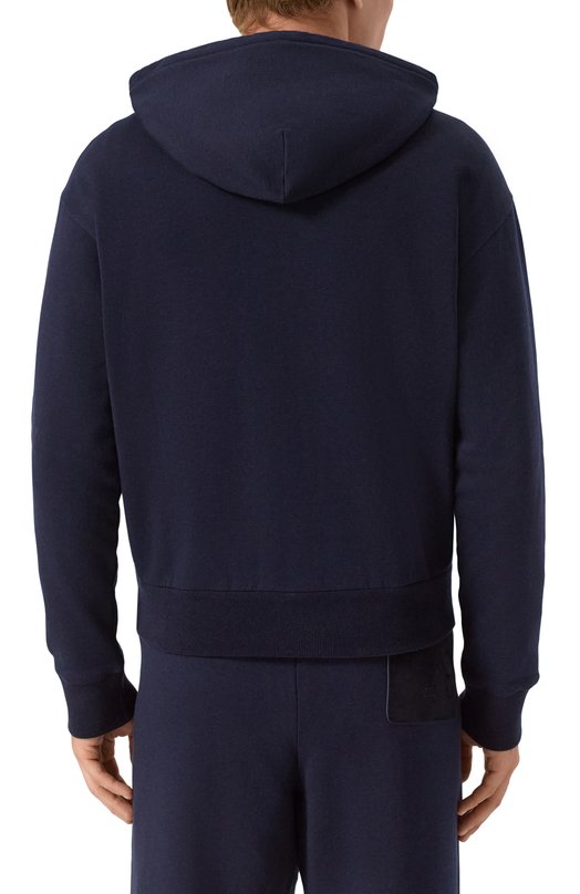 Толстовка из хлопка и кашемира Zilli SWS006M0176VEST00 Синий  SWS006M0176VEST00 Фото 4