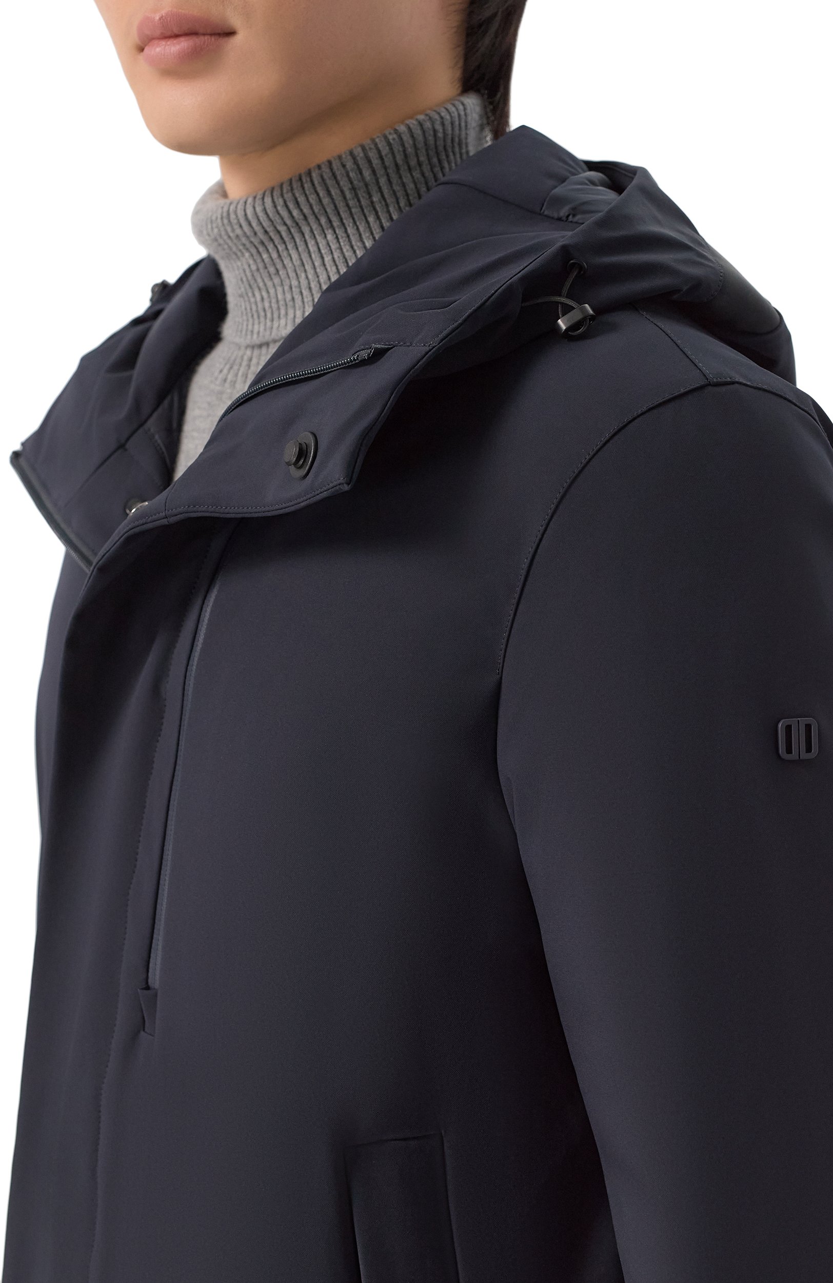 Пуховая парка DUNO темно-синего цвета по цене 82350 руб., арт. PLANET/T0RAN0 3L, фото 5 Пуховая парка DUNO, арт. PLANET/T0RAN0 3L, фото 5