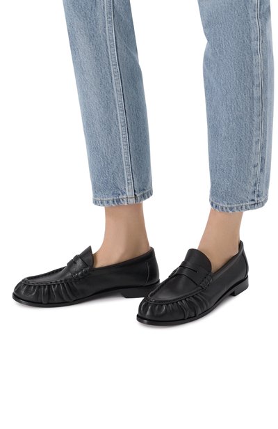 Кожаные пенни-лоферы le loafer SAINT LAURENT черного цвета по цене 137000 руб., арт. 818908/25VAA, фото 2 Кожаные пенни-лоферы le loafer SAINT LAURENT, арт. 818908/25VAA, фото 2