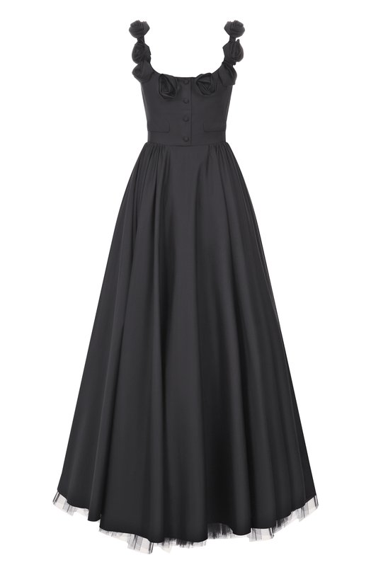Хлопковое платье Giambattista Valli 25SSSVTE5096/40P0P Чёрный 25SSSVTE5096/40P0P