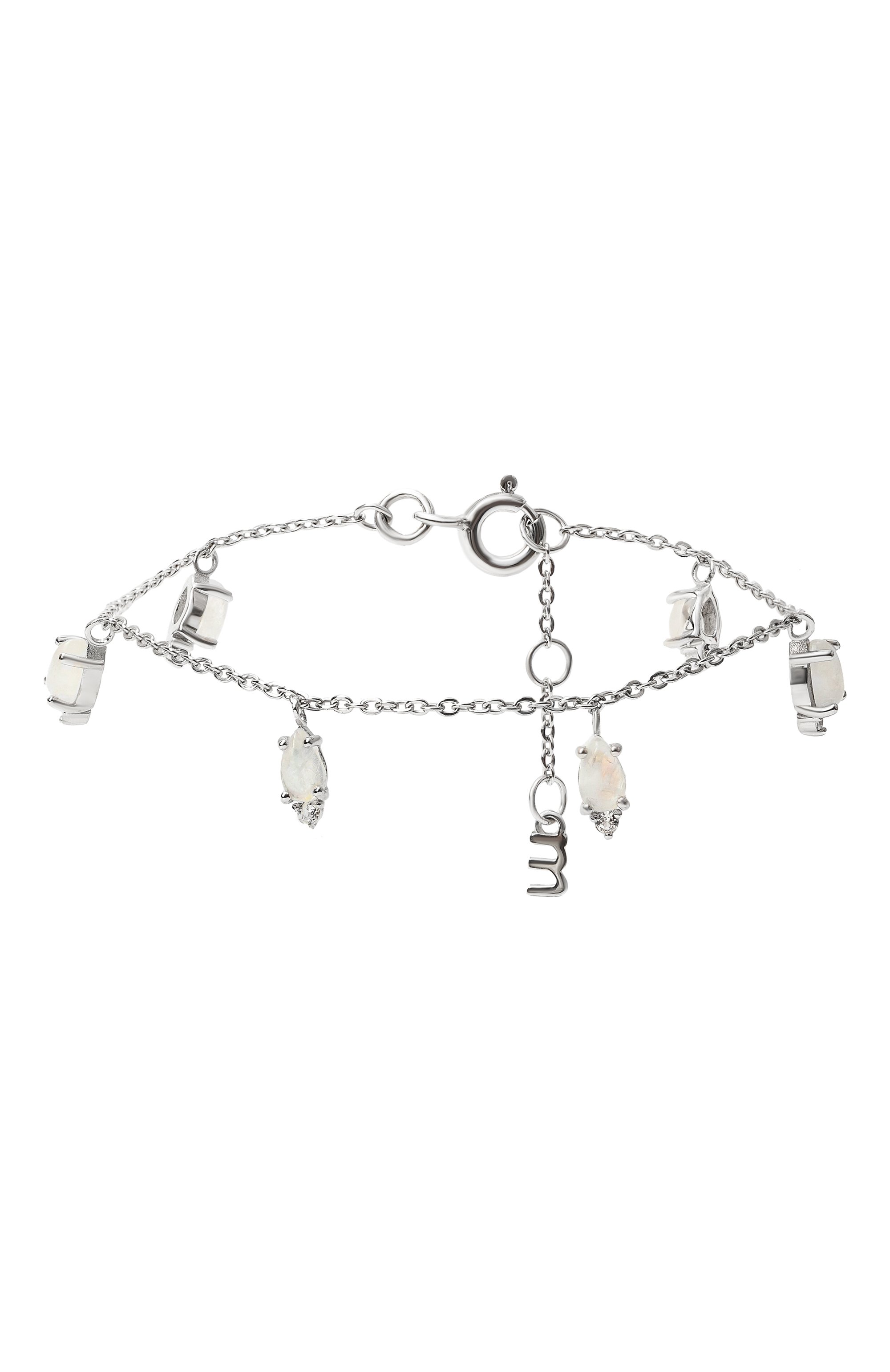 Браслет-цепочка water с лунными камнями MOONKA, арт. wt-br-mns, фото 1