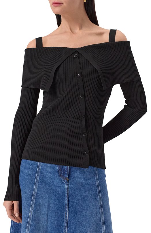 Топ из вискозы Twinset 251TP3031 Чёрный  251TP3031 Фото 3