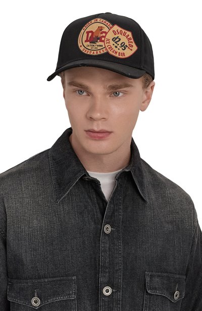 Хлопковая бейсболка DSQUARED2, арт. BCM0929/05C00001, фото 2