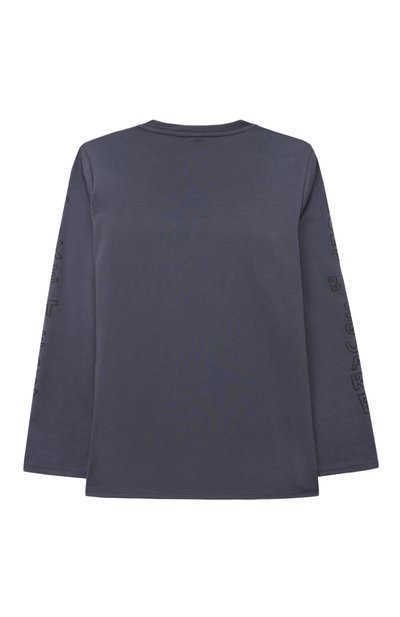 Хлопковый лонгслив STELLA MCCARTNEY темно-синего цвета по цене 9560 руб., арт. TT8T30, фото 2 Хлопковый лонгслив STELLA MCCARTNEY, арт. TT8T30, фото 2