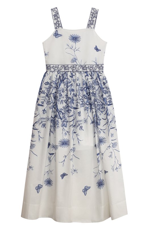 

Хлопковый сарафан Elie Saab junior, Белый