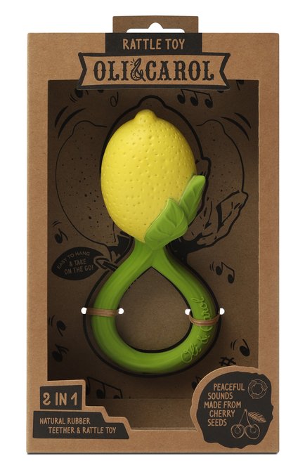 Погремушка-прорезыватель lemon OLI&CAROL, арт. L-RATTLE-LEMON