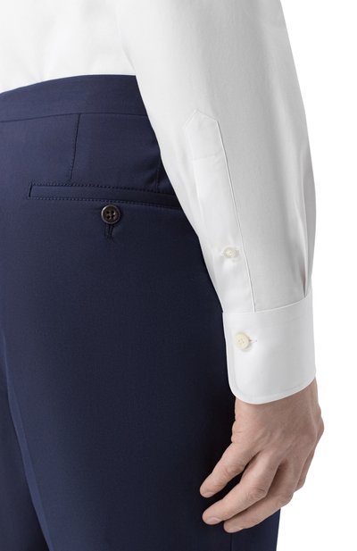 Хлопковая сорочка ALESSANDRO GHERARDI белого цвета по цене 31100 руб., арт. BR1M-2G-7T/1X62, фото 5 Хлопковая сорочка ALESSANDRO GHERARDI, арт. BR1M-2G-7T/1X62, фото 5