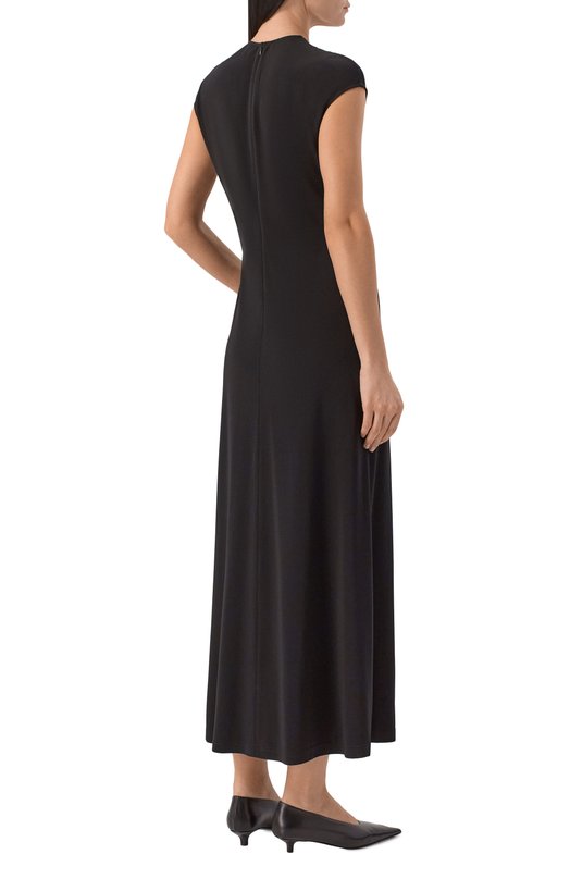 Платье из вискозы TOTEME 252-WRD0188-FB0162 Чёрный  252-WRD0188-FB0162 Фото 3