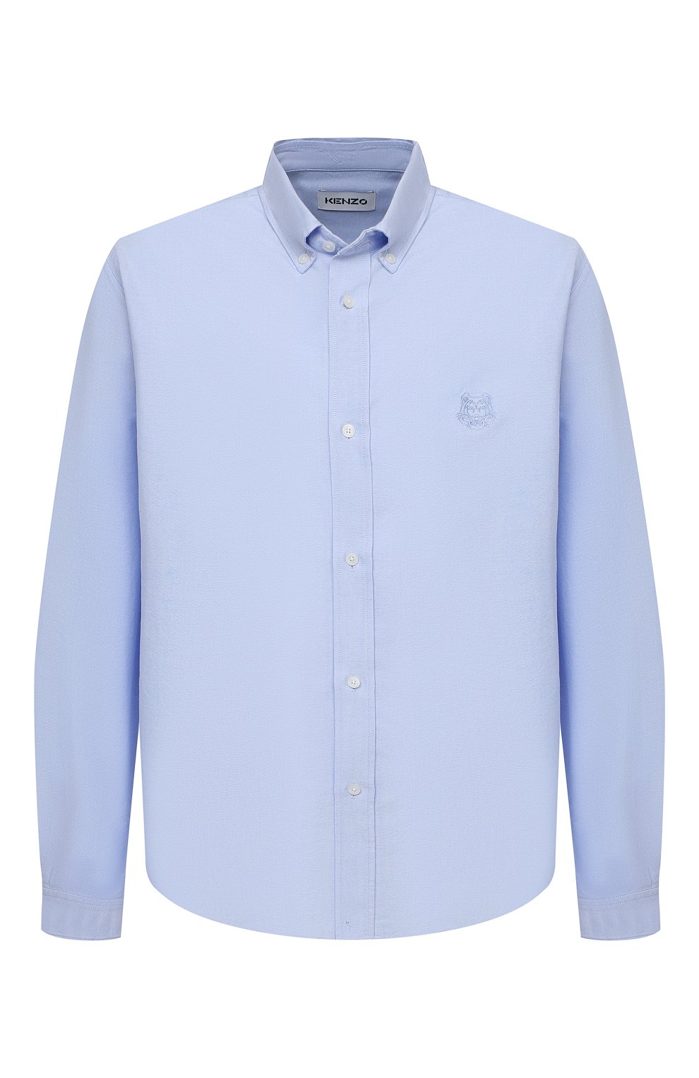 Хлопковая рубашка KENZO голубого цвета по цене 20600 руб., арт. FB55CH4001LD, фото 1 Хлопковая рубашка KENZO, арт. FB55CH4001LD, фото 1