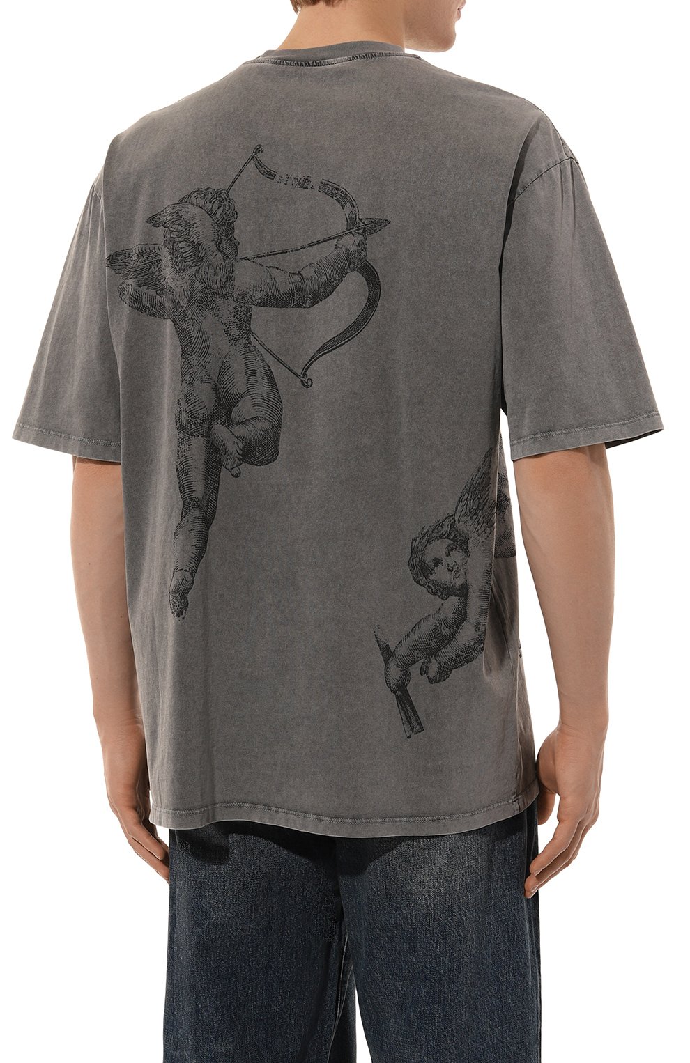 Хлопковая футболка DIEGO VENTURINO, арт. D3W4DVTS0PDSTR, фото 4