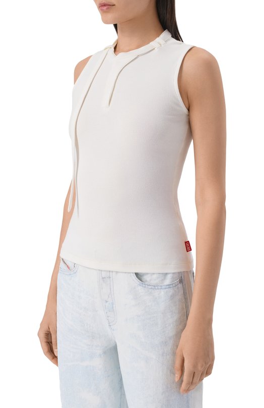 Хлопковая майка Diesel A23542/0JEAI Белый  A23542/0JEAI Фото 3