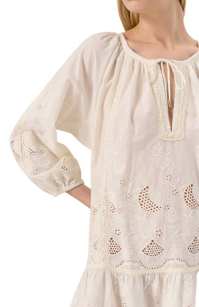 Хлопковая туника MELISSA ODABASH, арт. PEARL CR, фото 5