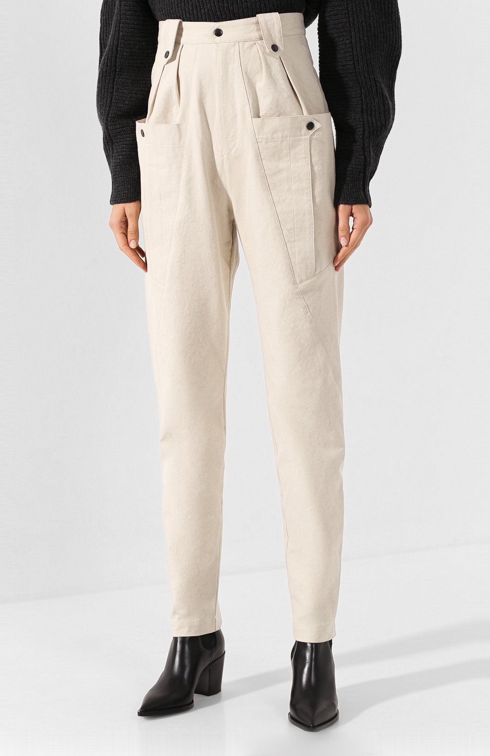 Хлопковые брюки ISABEL MARANT, арт. PA1469-19H017I/YERRIS, фото 3
