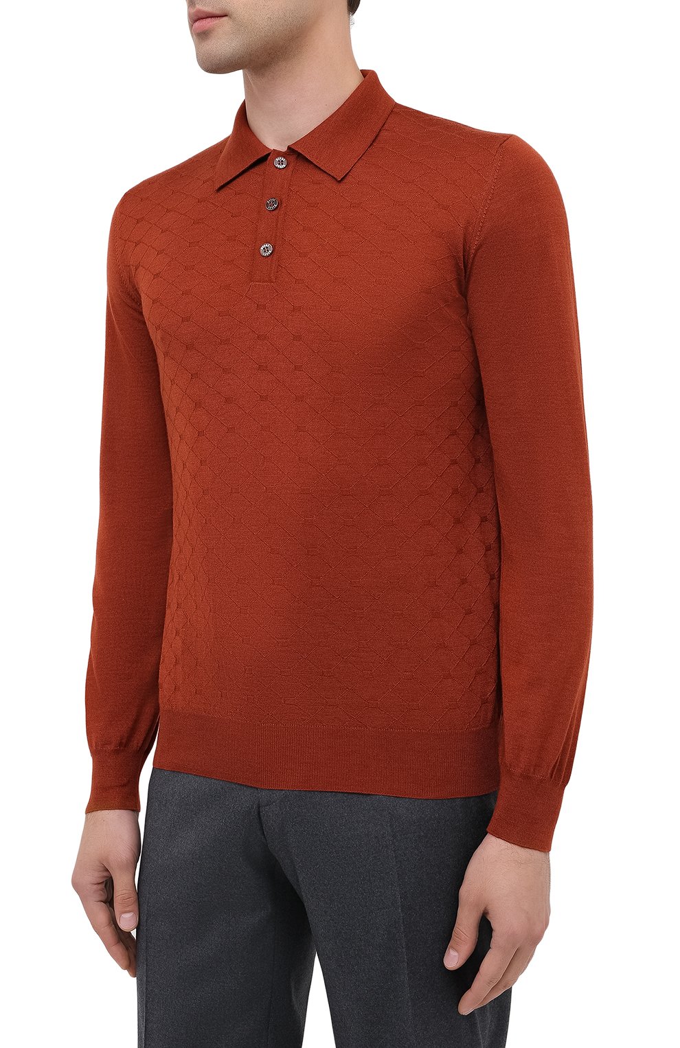 Поло из кашемира и шелка ZILLI, арт. MBU-PB038-CLCC1/ML02/AMIS, фото 3