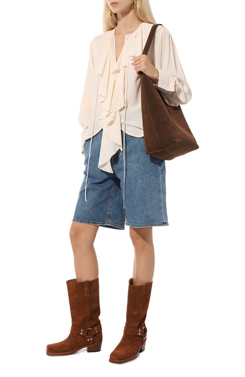 Замшевые полусапоги roxy 35 PARIS TEXAS коричневого цвета по цене 79150 руб., арт. PX662/XV003, фото 2 Замшевые полусапоги roxy 35 PARIS TEXAS, арт. PX662/XV003, фото 2