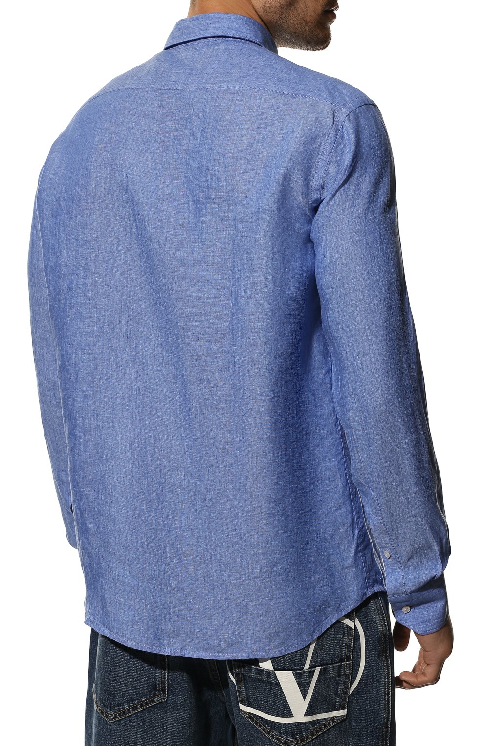 Льняная рубашка BROUBACK синего цвета по цене 18150 руб., арт. ASC-AUGUSTA-38/ATENE, фото 4 Льняная рубашка BROUBACK, арт. ASC-AUGUSTA-38/ATENE, фото 4