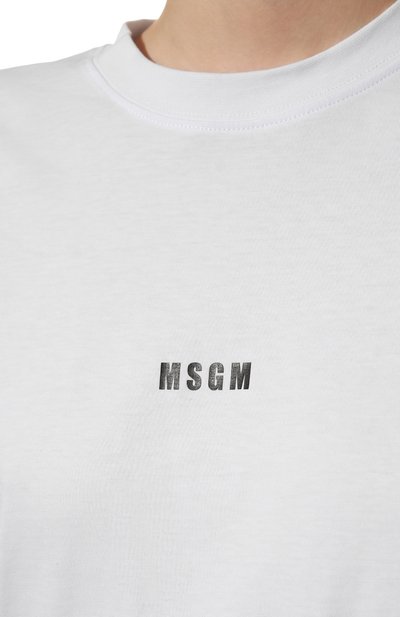 Хлопковый лонгслив MSGM, арт. 2000MDM501 200002, фото 5