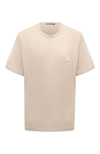 Женская хлопковая футболка ACNE STUDIOS, арт. NASH FACE633