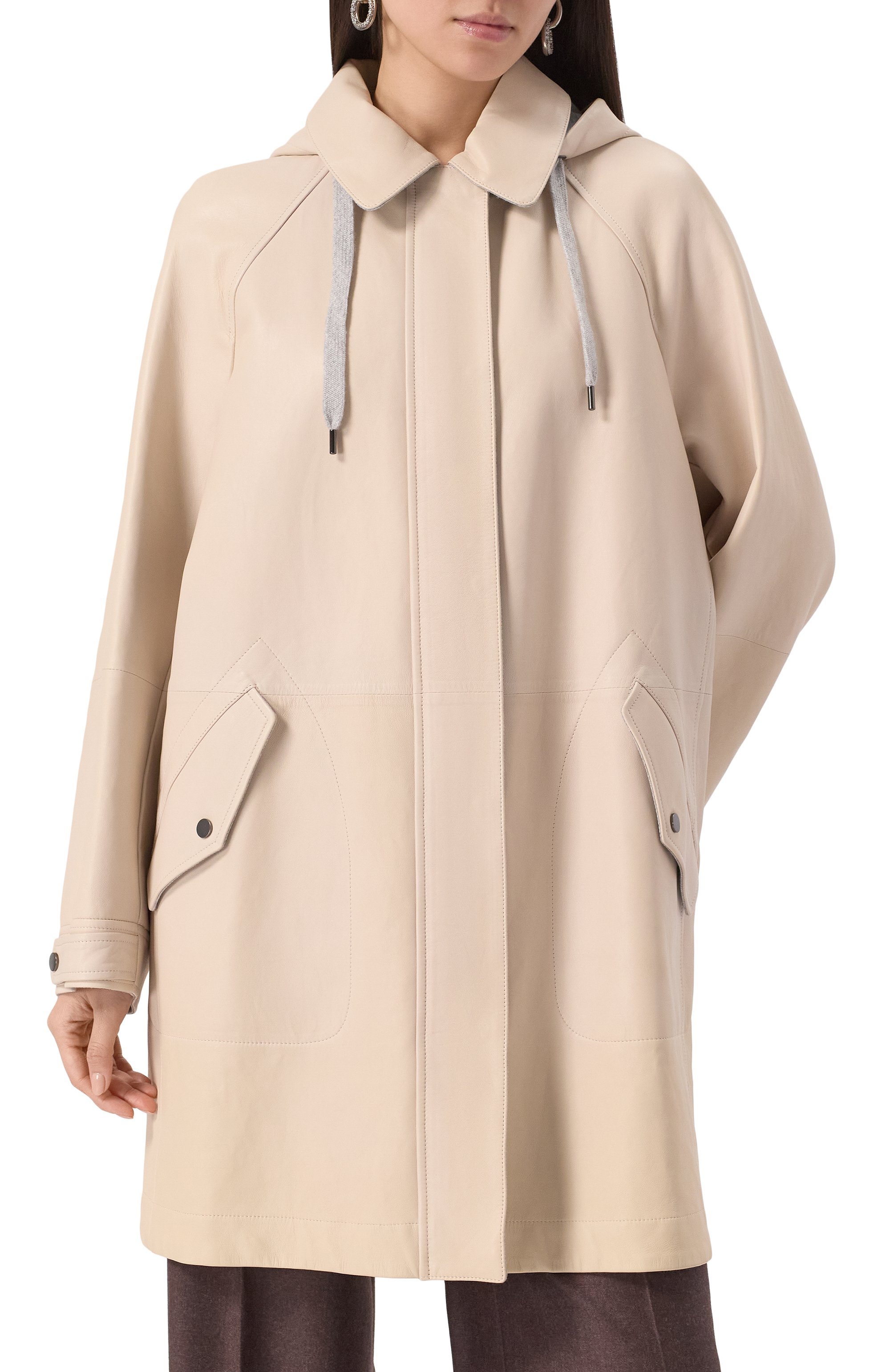 Кожаная парка BRUNELLO CUCINELLI, арт. MPNGI9553P, фото 3