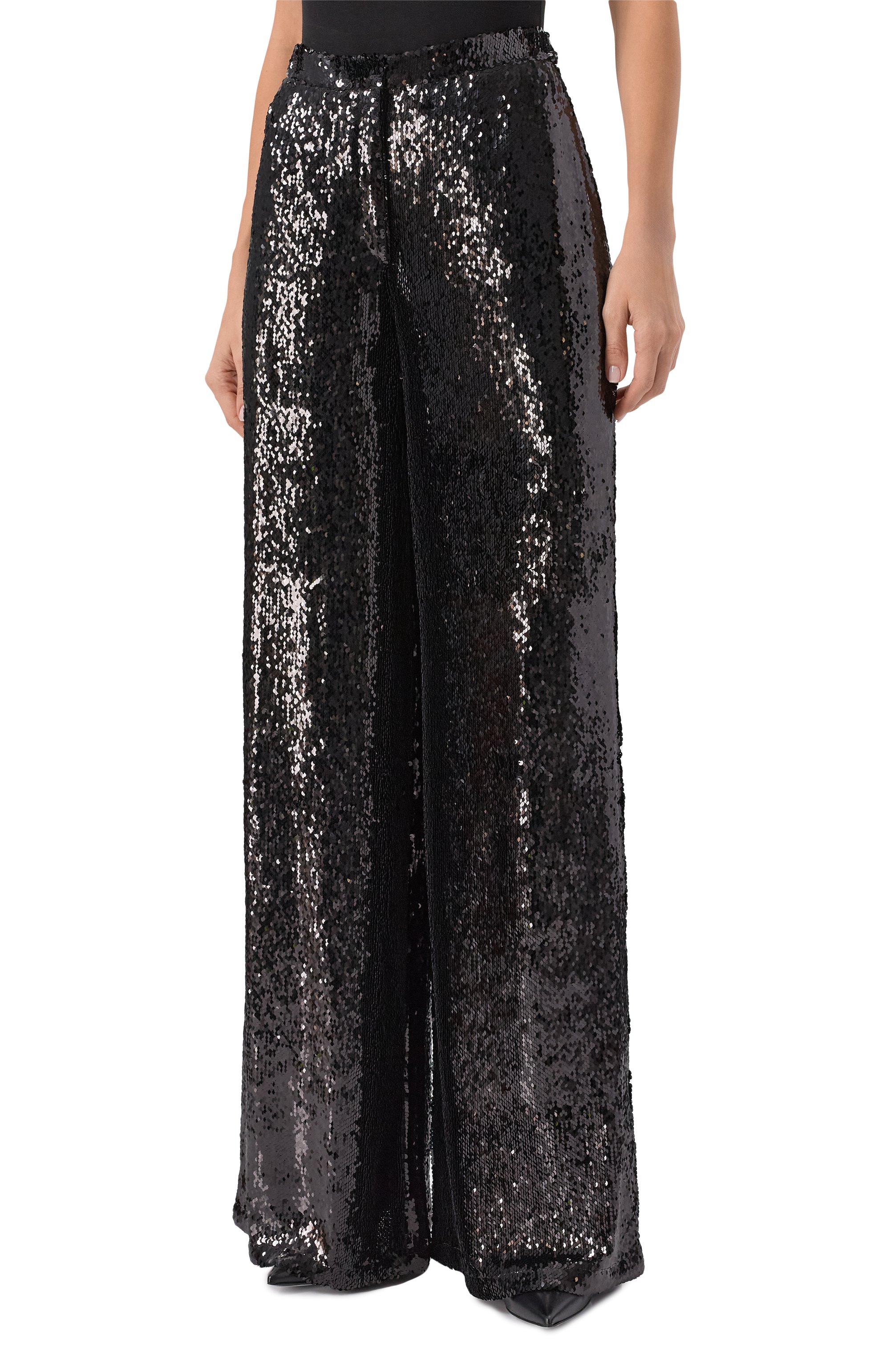 Брюки с отделкой пайетками ZUHAIR MURAD, арт. PTR25036/EMSE013, фото 3