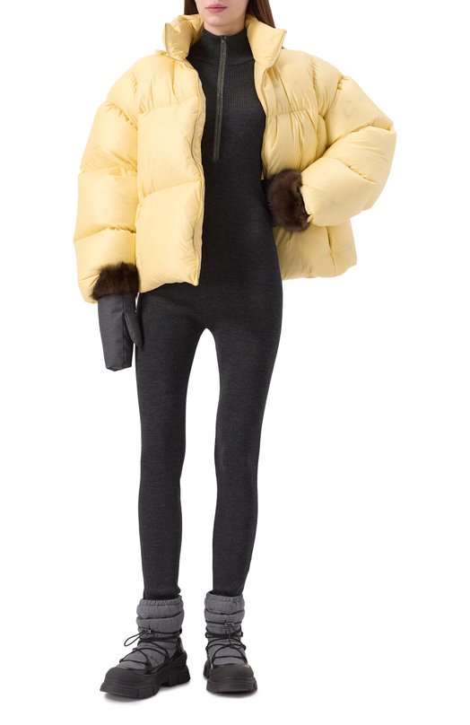 Комбинезон из шерсти и кашемира Brunello Cucinelli M14817699 Серый  M14817699 Фото 2