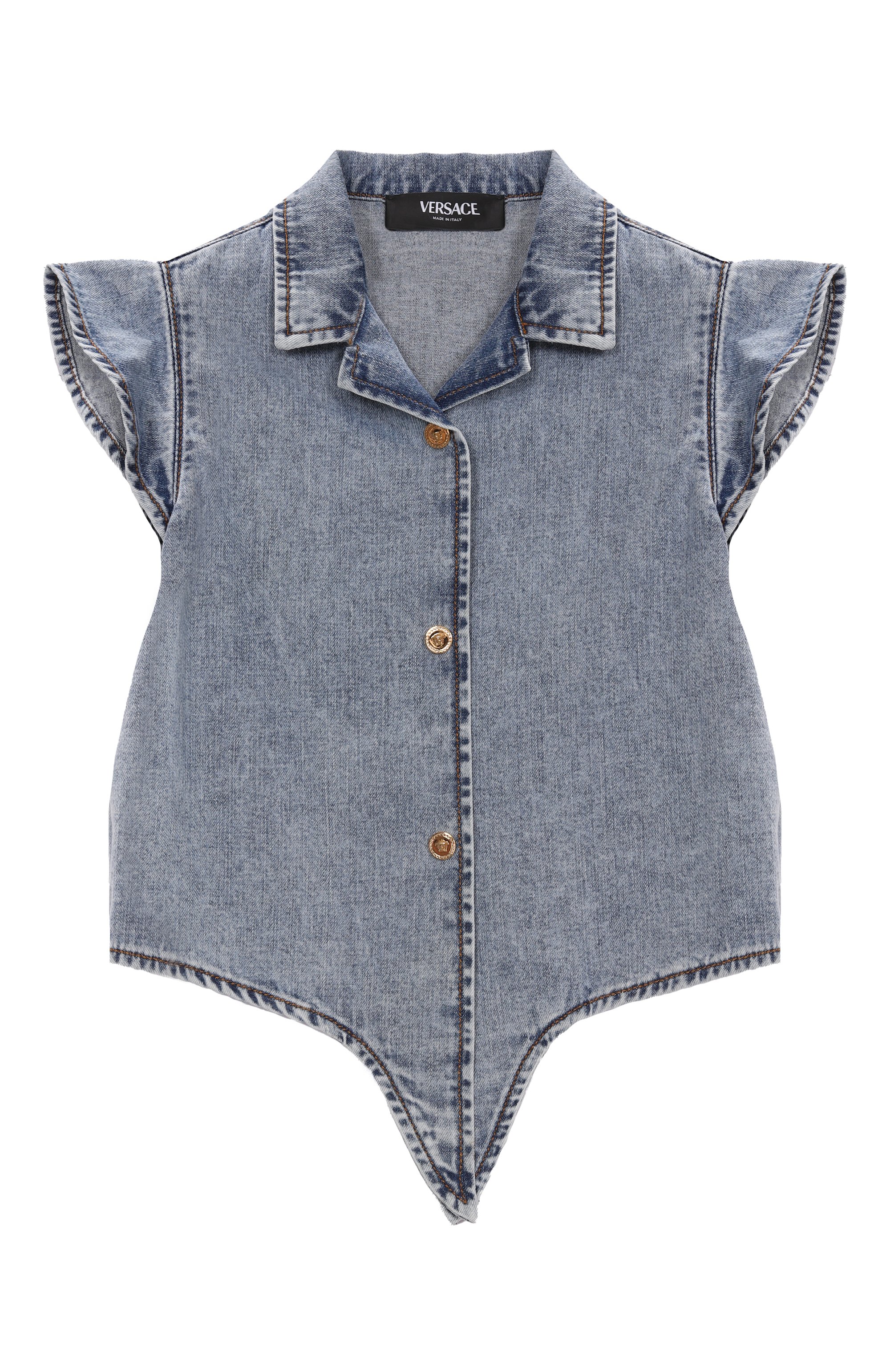 Джинсовая рубашка VERSACE, арт. 1018225/1A13128/8A-14A, фото 1