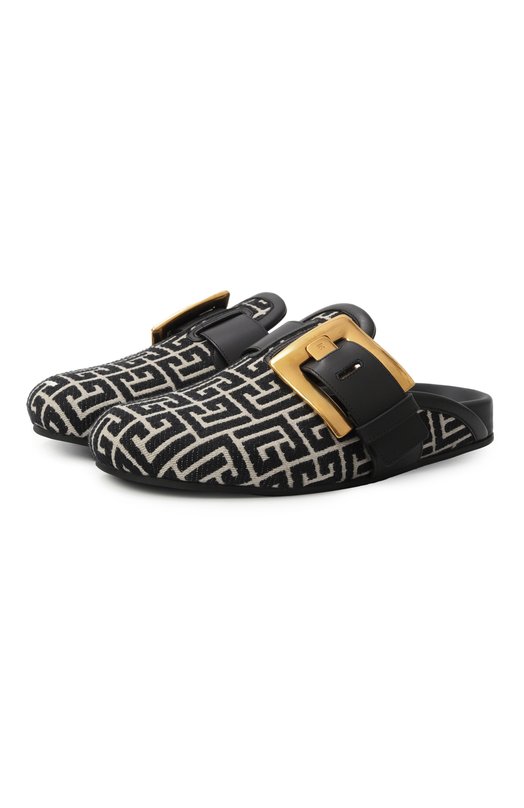 Текстильные сабо Anthem Balmain FN1UR160/TJMA Чёрно-белый FN1UR160/TJMA