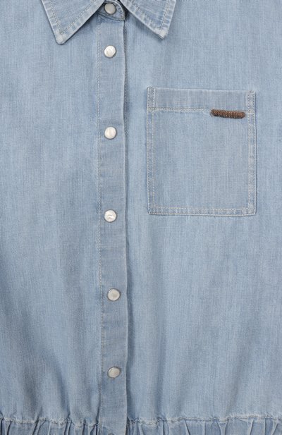 Джинсовая рубашка BRUNELLO CUCINELLI, арт. BH192C865C, фото 3