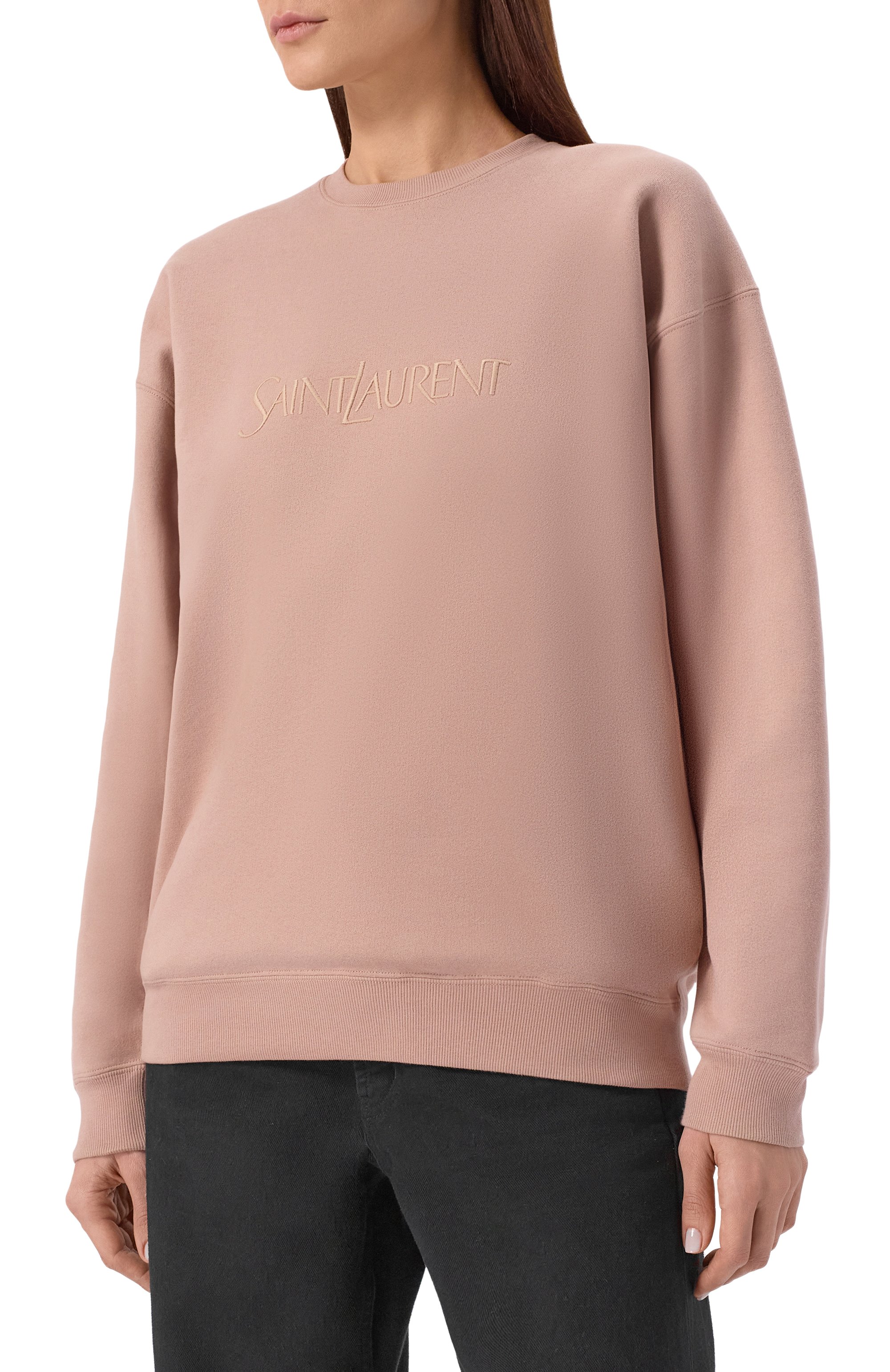 Хлопковый свитшот SAINT LAURENT, арт. 802001/Y36SW, фото 3