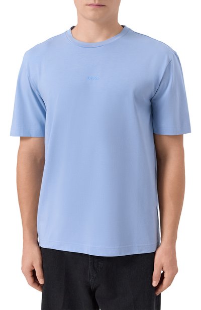 Хлопковая футболка BOSS ORANGE, арт. 50473278, фото 3