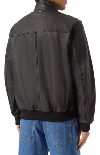 Кожаный бомбер BOSS, арт. 50543899, фото 4