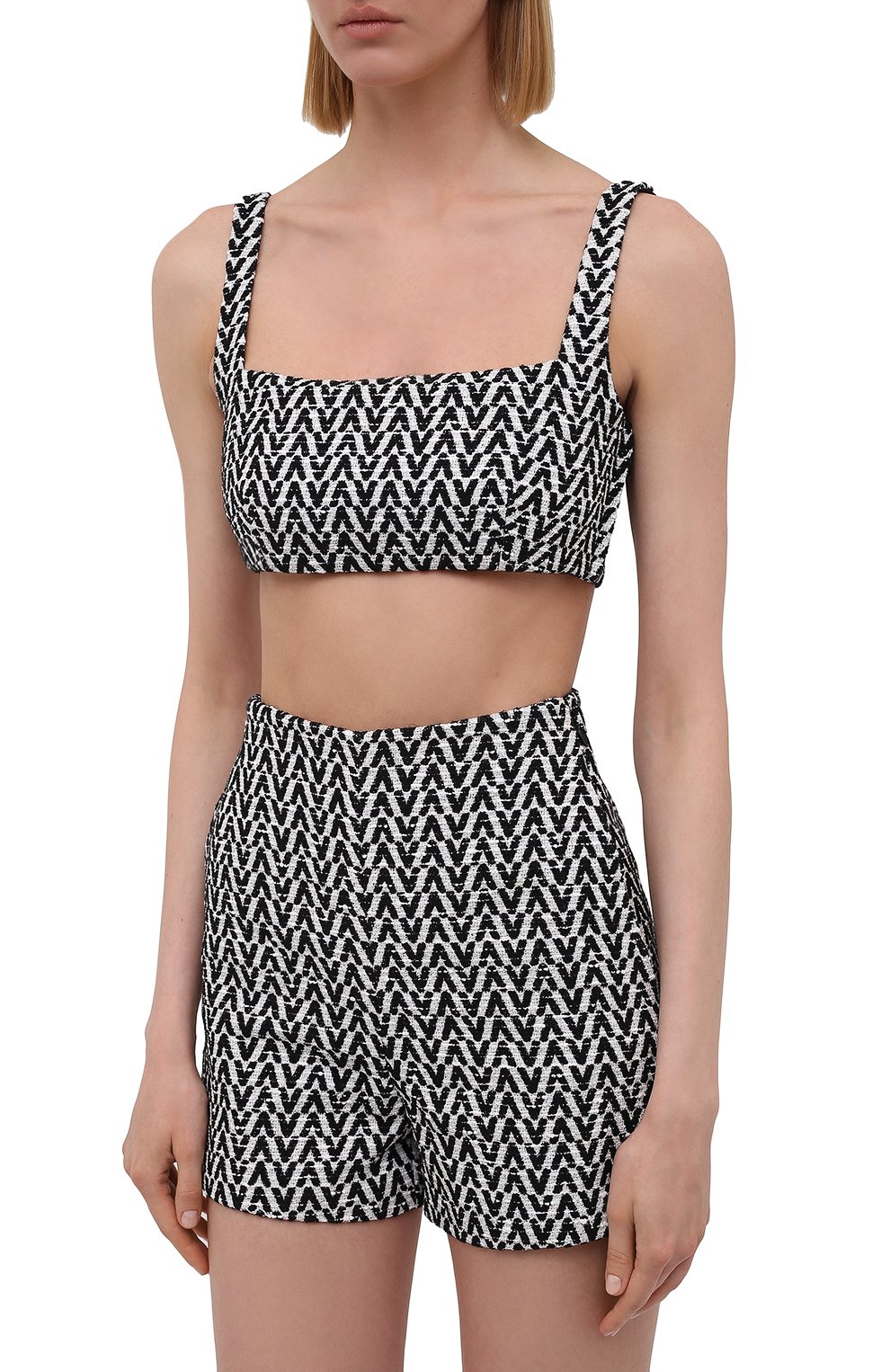 Хлопковый топ VALENTINO, арт. WB3AE6256FG, фото 3