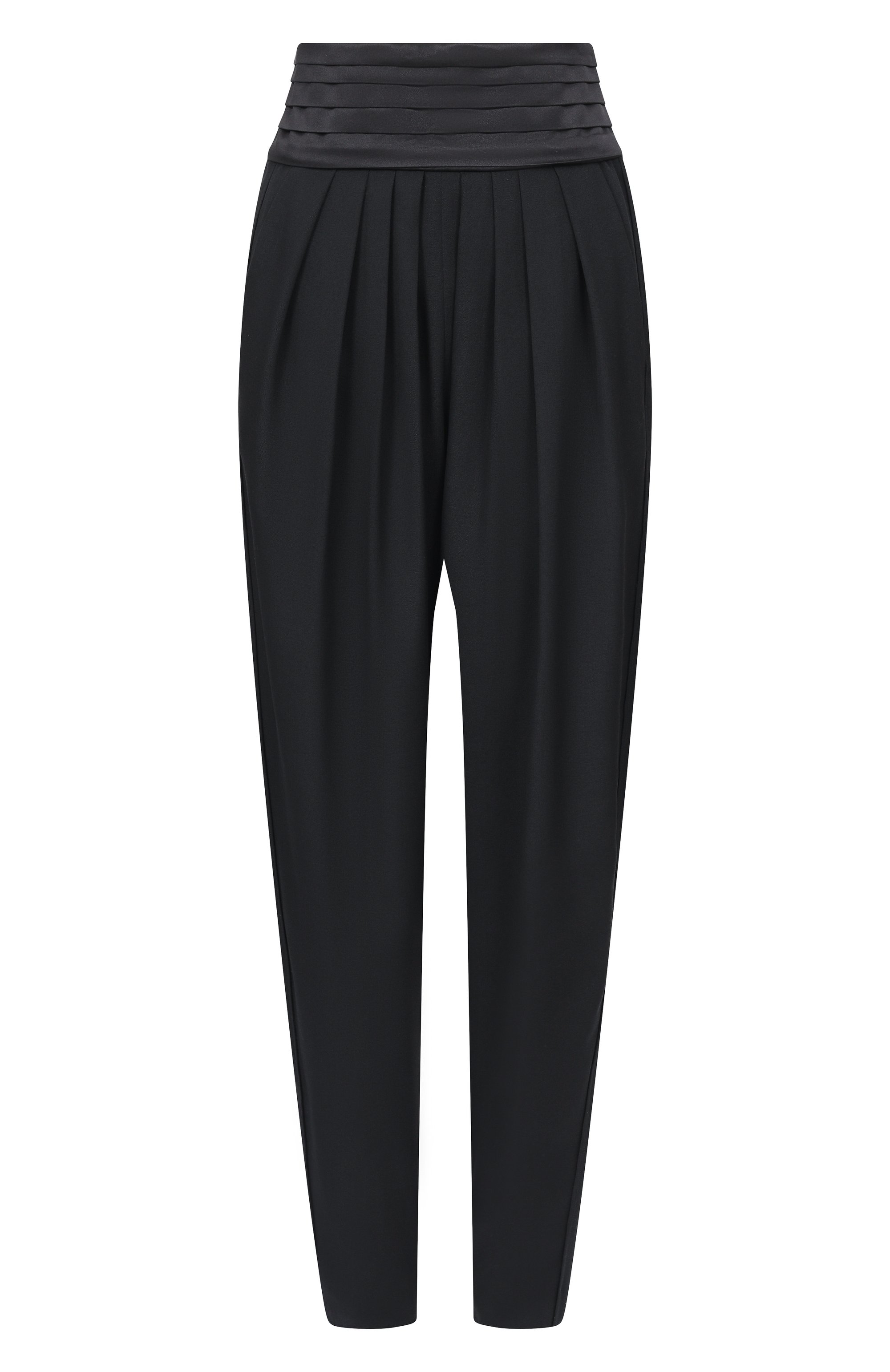 Шерстяные брюки LANVIN черного цвета по цене 217500 руб., арт. RW-TR0125-5857-P26, фото 1 Шерстяные брюки LANVIN, арт. RW-TR0125-5857-P26, фото 1